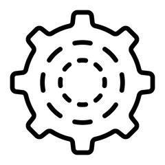 Automation Vector Line Icon Design