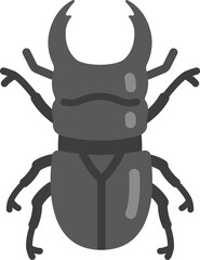 クワガタムシのアイコンのイラスト
