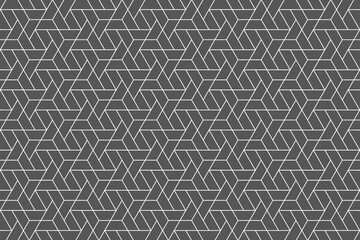 Grey linear hexagons geometric texture pattern vector art