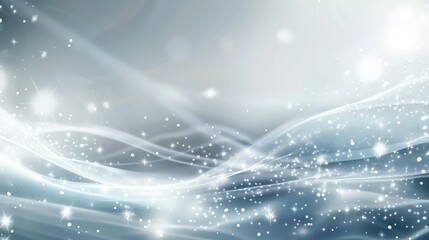 Showcase the elegance of simplicity with a modern template featuring clean lines and subtle shining lights, accentuated by the graceful movement of falling star particles.