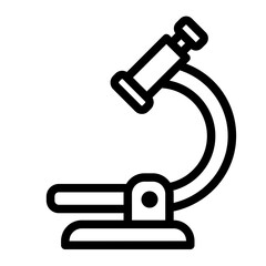 microscope outline style icon