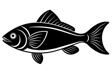 fish silhouette vector illustration