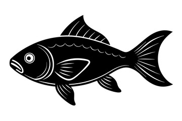 fish silhouette vector illustration