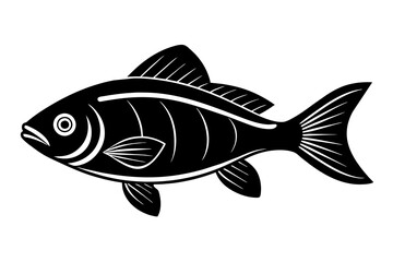 fish silhouette vector illustration