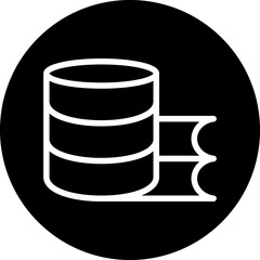 Vector Design Study Database Icon Style