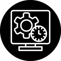 Vector Design Monitor Icon Style