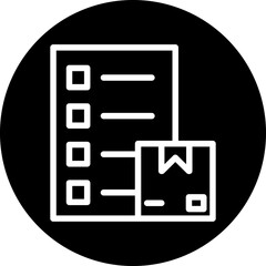 Vector Design Parcels Checklist Icon Style