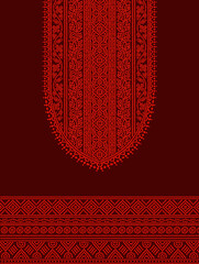 Digital textile flower design with beautiful background