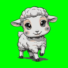 cartoon sheep