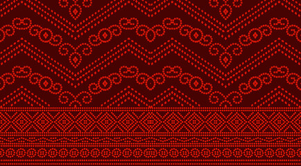 Digital textile flower design with beautiful background