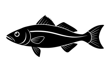 fish silhouette vector illustration