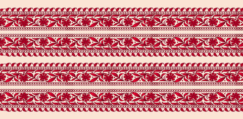 Digital textile flower design with beautiful background