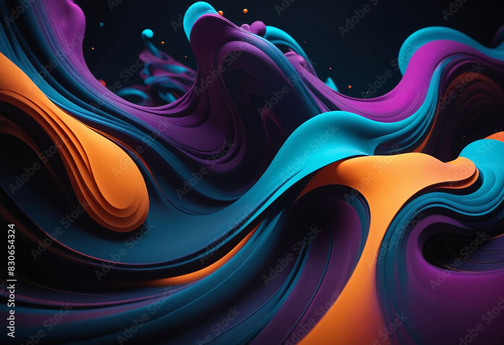 Poster A dark abstract background with deep shadows and ethereal elements, illuminated by dramatic lighting. Mysterious and captivating visual intrigue awaits, low key light