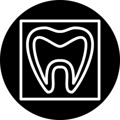 Vector Design Tooth Xray Icon Style
