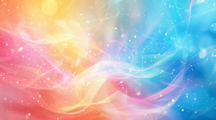 Vibrant Friendship Day abstract: rainbow colors twinkling light effects swirling patterns background