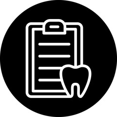 Vector Design Dental Record Icon Style