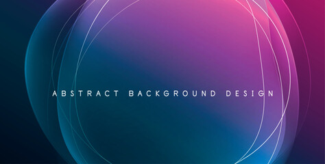 Colorful transparent flowing fluid shapes with glow effect geometric background. Wavy lines round forms. Vector illustration For Wallpaper, Banner, Background, Card, Book Illustration, landing page