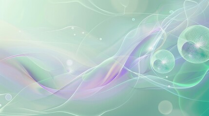 Hushed Friendship Day wallpaper: lavender-mint gradients glowing orbs and soft lines background