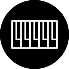 Vector Design Piano keyboard Icon Style