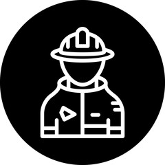 Vector Design Fireman Icon Style
