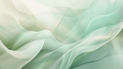 Obraz premium Soft ivory and mint green gradients shine in Friendship Day design gentle rays liquid textures reflecting supportive friendship background