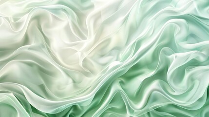 Obraz premium Gentle ivory and mint green hues shimmer in Friendship Day design liquid textures reflecting supportive friendship background