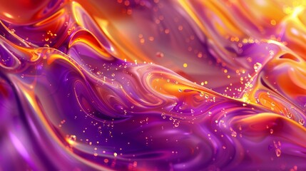 Fototapeta premium Joyful Friendship Day theme bright violet & tangerine hues sparkling effects background