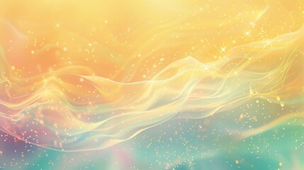 Fototapeta premium Whimsical Friendship Day backdrop pastel yellow & turquoise sparkling points background