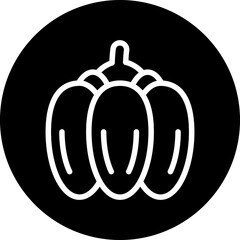 Vector Design Paprika Icon Style