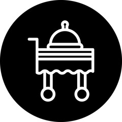 Vector Design Serving Cart Icon Style