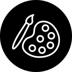 Vector Design Color Palette Icon Style