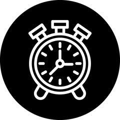 Vector Design Alarm Clock Icon Style