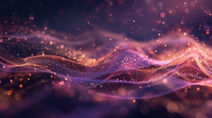 Magical backdrop violet rose gold hues background