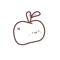Smiley Red Apple