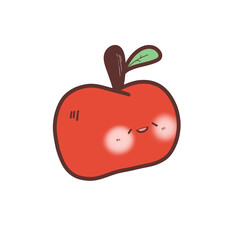 Smiley Red Apple