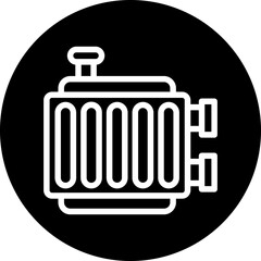 Vector Design Radiator Icon Style