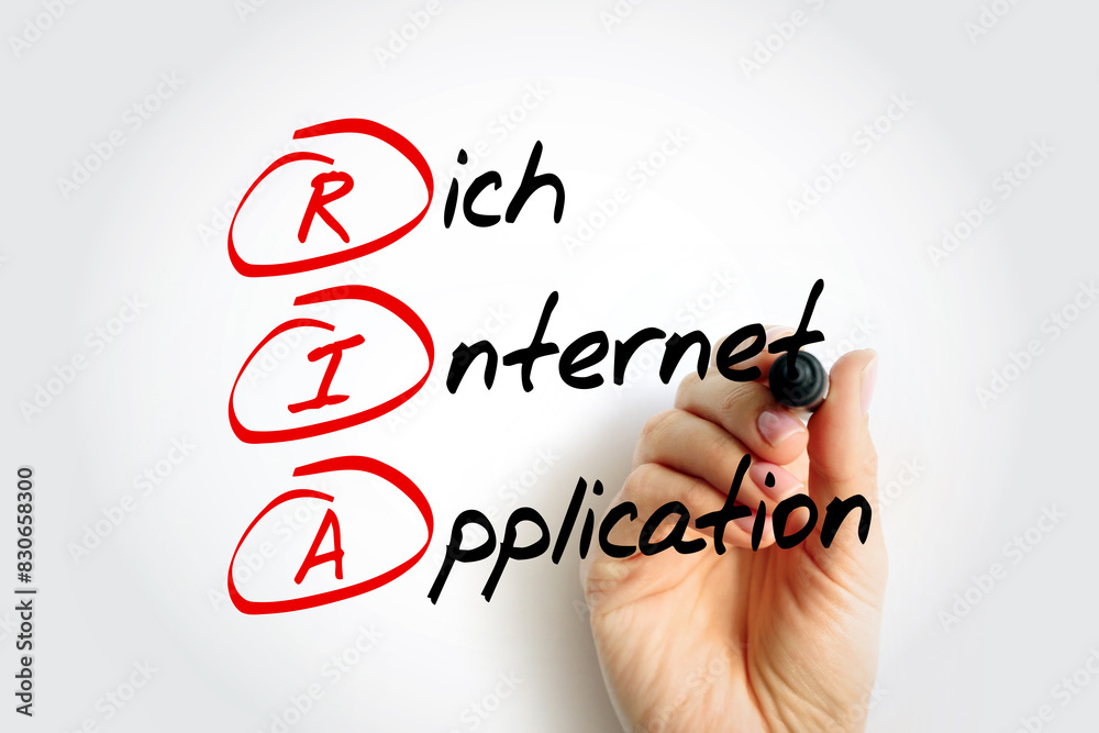 Aufkleber ria rich internet application - web application designed to deliver the same features and functions 