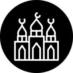Vector Design Mosque Icon Style