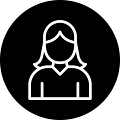 Vector Design Girl Icon Style