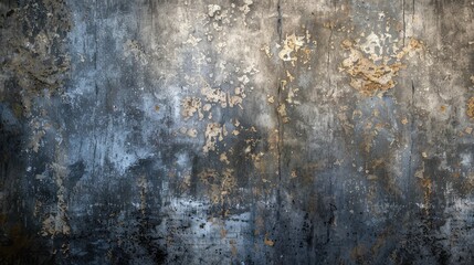 Texture background of a weathered rough old cement concrete wall showcasing a strong and heavy artistic expression with contrasting stains and faded effects displaying a beautiful yet dark a