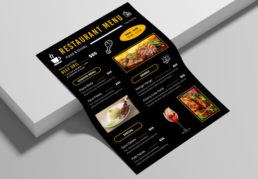 Food Menu Template Layout