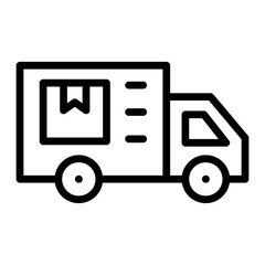 Delivery Vector Line Icon Design