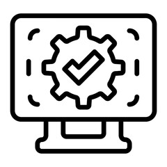 Planning Vector Line Icon Design