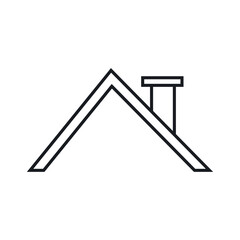House Roof icon vector. Roof illustration sign. Housetop symbol. Carpet logo.