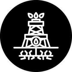 Vector Design Fracking Icon Style