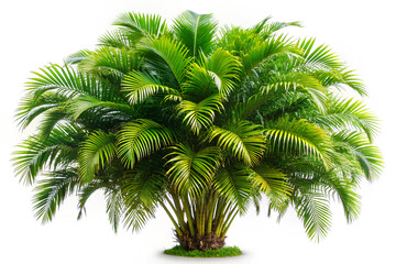 Fototapeta premium Tropical plant bush shrub tree isolated on white background