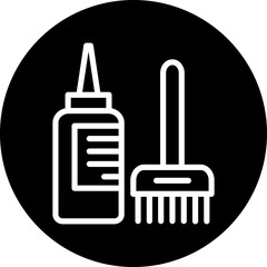Vector Design Hair Dye Icon Style