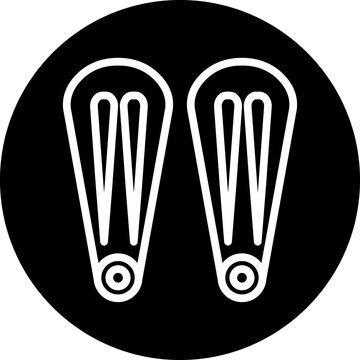 recommend clip art: Vector Design Hair Pin Icon Style