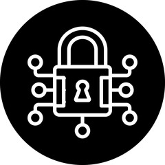 Vector Design Data Encryption Icon Style