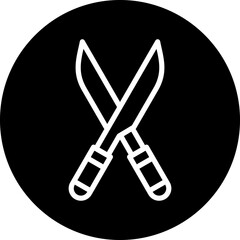 Vector Design Farming Scissor Icon Style